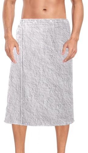 Grigio chiaro Tinta unita Morbido Asciugamano Da Bagno Indossabile Elastico Regolabile Mens Asciugamano Spa 152 cm x 71 cm per Sauna Accessori Falda para dormir Hombre