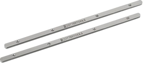 Ottertools - FSV Führungsschienenverbinder 2er Set – Edelstahl, selbstzentrierend durch konische Kanten – Kompatibel mit Makita & Festool – für präzise, versatzfreie Schnitte
