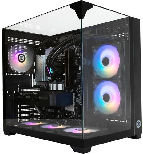CyberpowerPC Luxe PC Gamer - AMD Ryzen 7 9800X3D, AMD Radeon RX 9070 XT 16GB, RAM 32Go, SSD NVMe 1To, 750W 80+ PSU, Wi-FI, Refroidissement Liquide, Windows 11, Ark RGB