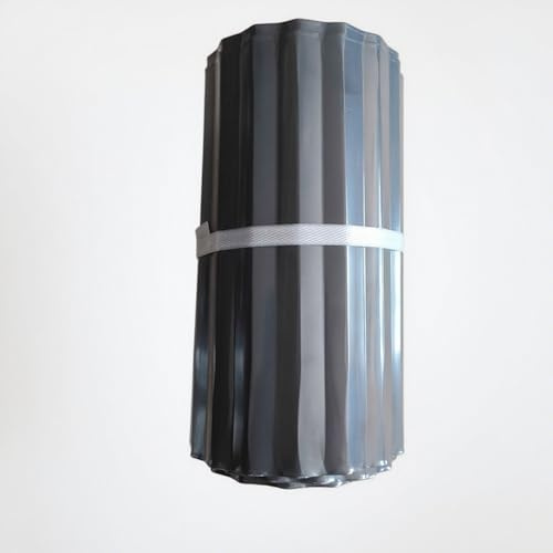 NOBBAT Cortenstahl Rasenkante, Verzinktes Beetbegrenzung aus Metall Einfach zu Montieren, 10/15/20/25cm Hoch Flexibel Rasenkanten, Wurzelsperre Blumenbeet oder als Mähkante(Gray,15cmx6m)