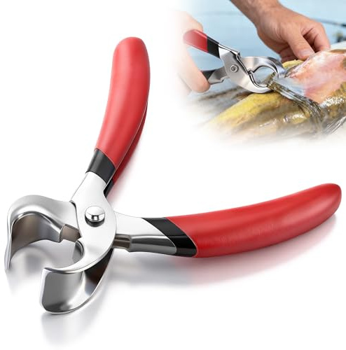 HappyAlley Commercial Catfish Skinner & Fish Skinner – Heavy Duty Nickel Finish Fish Skinning Tool with Ergonomic Grips for Anglers and Chefs