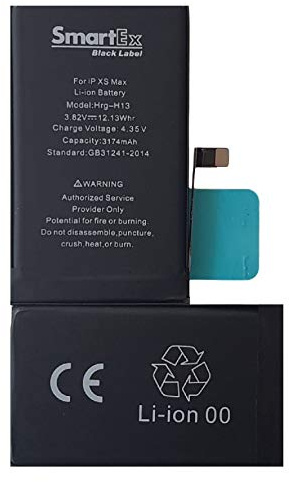 Smartex® Black Label Akku Batterie kompatibel mit iPhone XS MAX - 3174 mAh | 2 Jahre Garantie