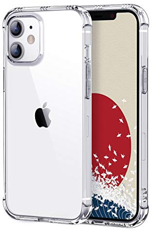 Ones Custodia per iPhone 12 Mini, Sottile Custodia in Silicone TPU Morbido, Protettiva Antiurto Militare, Telefono Sottile Cover, Resistente All'ingiallimento, Tasparente