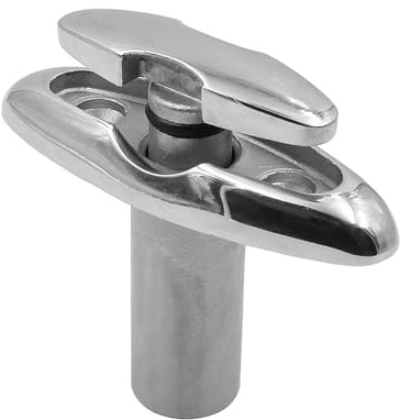 ZONADAH 4 Zoll Bootshebeklampen 316 Edelstahl Boot-Klampe zum Hochziehen von Booten, Marine-Yacht-Pop-Up-Unterputz-Hebeklampe zur Befestigung von Yacht-Bootszubehör