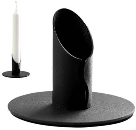 Kerzenständer Kommunionkerze,Taufkerzenständer Mit Tropfschutz, Metall Für Taufkerz, Kurze Kerzenhalter | Dekorativer Kerzenständer Taufkerzenhalter Kommunion Deko Stilvolle Candlelight-Dinner