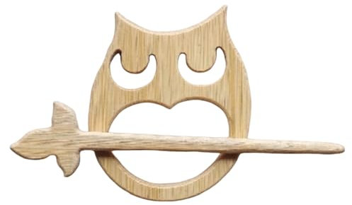 Broche en bois à motif animal, broche créative en forme d'animal dessin animé, broche esthétique, insignes, épingles pull, épingle châle, épingles d'écharpe Et Pour Femmes Broches (R, One Size)