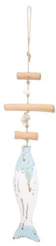 RORPOIR Wandornament Fisch Rustikal Hängend Wohnaccessoire Fischornament Retro Design Zartes Wanddekor Haushalt Versorgung