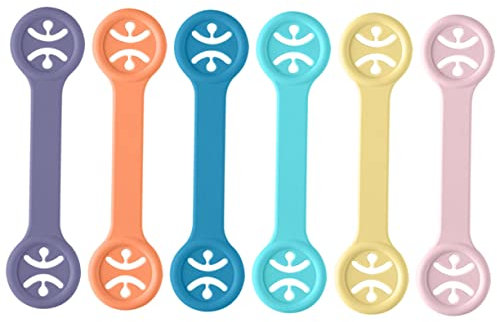 WATIIFUFU 6stücke Lätzchenklemmen Für Junge Mädchen Verstellbare Babyfütterungsklammern Tpr-material Robust Und Langlebig Einfach Zu Tragen Lagern Stabilisiert Lätzchen Und Fütterhandtücher