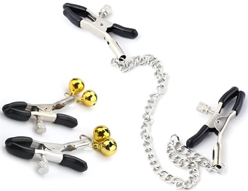2 Paar Nippelklemmen Brustwarzen,Edelstahl Nippelklemmen,Einstellbare Nippel Klemmen,Bruststimulatoren Für Für Frauen Und Männer,Brustwarzenklemmen Mit Glocken Und Kette,Für Frauen Und Männer | Nippel Klemmen,Bruststimulatoren Für Für Frauen Und Männer,Brustwarzenklemmen Mit Glocken Und Kette,Für Frauen Und Männer