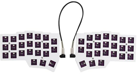 YMDK Low Profile Split Chocolate Keyboard Corne V4.1 Ergonomische 46 Tasten Hotswappable 40% Layout 3D Print Case PLA RGB Phiole Keyboard Kit