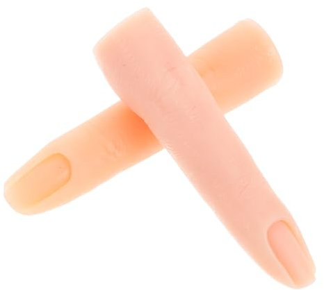 Gatuida 2pièces Main Entraînement Silicone Pour Pose Ongles Doigts Entraînement Réalistes Pour Formation Manucure Usage Salon Et Domicile
