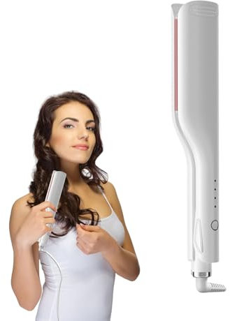 Rizador Crimper Para Mujer, Herramienta de Ondulación de Cabello para Mujer, Calentamiento Rápido Temperatura Ajustable Para Madre Esposa Novia Uso Personal O Profesional