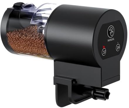 Automatisk Fiskmatare För Akvarium - 1dl Automatisk Akvariummatare,Batteridriven Klemmont Matare För Koi Och Skaldjur