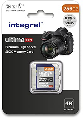 Integral SD Karte 64GB mit 6 Slot SD Kartenhalter Metall - 4K Ultra-HD Video Premium High Speed 100MB/s Lesen und 50MB/s Schreiben - SDHC V30 UHS-I U3 Class 10 SD Speicherkarte
