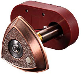 ARCH Türklingel-Zuschauer Guckloch -Projektor Mit Abdeckung for 30 Mm Bis 60 Mm Türen Und Tore for Home Office Hotel (Red Bronze) (Size : 50-80MM)