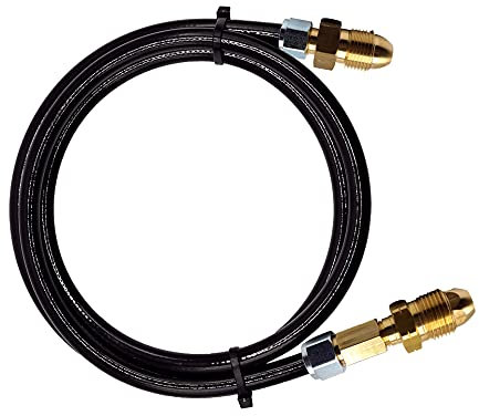 Gomet GPL - Due adattatori per bombole a gas con tubo flessibile da 8 mm (2 metri)