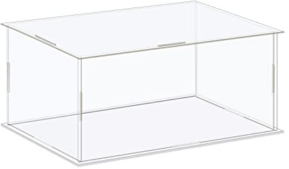 sourcing map Vitrine Box 16x11x11cm Acryl Box Durchsichtig Staubdicht | Schutz, für Sammlungen