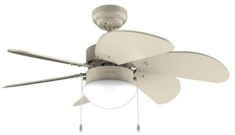 Cecotec Deckenventilator EnergySilence Aero 3600 Vision Full SunLight, 50 W | Lampenfassung ohne Leuchtmittel, 3 Stufen, 92 cm Spannweite, 6 Rotorblätter, Sommer-/Winter-Funktion, Kettenschalter