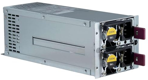 Ibertronica Bloc d'alimentation pour Serveur 2U redondant, 1200 W, certifié 80PLUS Platinum. Marque :