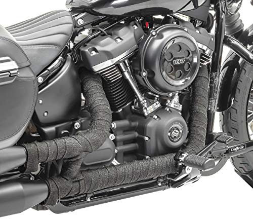 Hitzeschutzband Auspuffband Motorrad Craftride schwarz DK2829