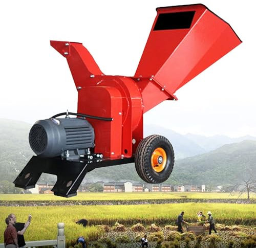 XINGLUOY Garden Branch Shredder, Electric Wood Shredder, 3000w Power Motor, 220v/380v, Shredding Diameter (Size : 380V)