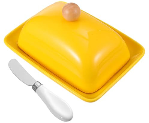 Garneck Keramik Butterdose Mit Deckel Wiederverwendbare Käsebox Für Küche Zum Frischhalten Von Butter Und Käse Leicht Und Strapazierfähig Für Dauerhaften Gebrauch