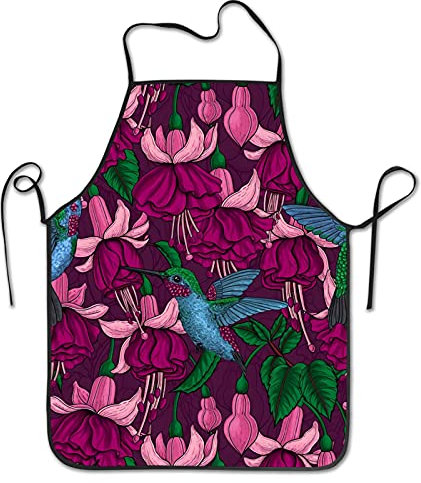 Personalisiert Malschürze Kolibri-Garten Grillschürzen Verstellbare Bastelschürze Wasserdicht Backschürze Für Backen Bbq
