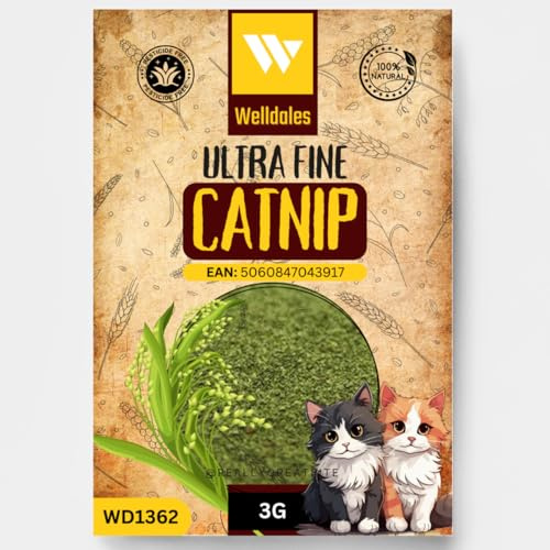 Welldales 3G Ultra Fine Dried Catnip for Cats & Kittens Pure Natural UK Powder