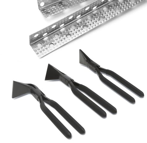 Abkantzangen, 3tlg 0° 45° 90° Falzzange Gerade Abgewinkelt Abkantzange, Falzzangen Blechzange Satz, Blechzange Maulbreite 60 mm
