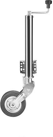 Automatikstützrad Anhänger 400 kg Ø60 mm Vollgummirad verzinkt | Robustes Rad