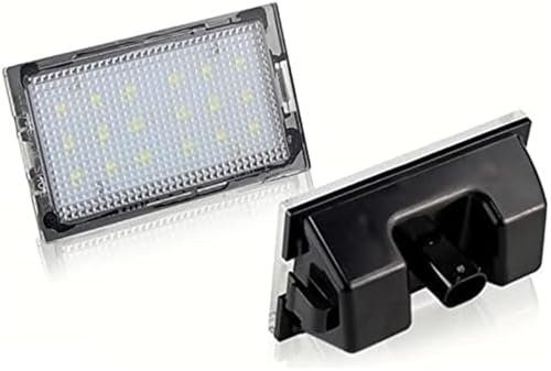 Vuzmode 2X 18 LIGHT Car Number License Plate Lights Lamps White, for Land, for Range, for Rover, Sport L320 Discovery 3 4 LR3 LR4 Freelander 2 LR2 12V Car Plate Illumination