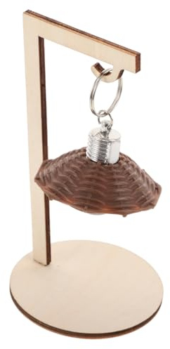 FRCOLOR Kit DIY Lampe de Table Bois avec Argile Légère Modelable Lampe Puzzle Personnalisable pour Créative avec Veilleuse Fonctionnelle