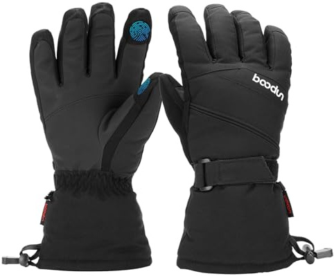 HXDSUP Skihandschuhe Herren Winterhandschuhe wasserfeste, warme Touchscreen Handschuhe für Herren Damen, ideal für Fahrrad, Reiten, Laufen, Wandern