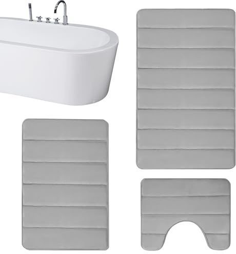 Conjunto de alfombras lavables para el baño Alfombrilla Absorbente