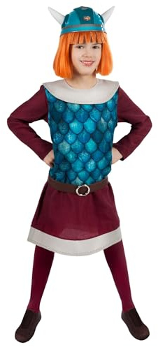 Maskworld Wickie der schlaue Wikinger-Junge - Kinder-Kostüm 4- oder 6-teilig, optional Perücke & Helm