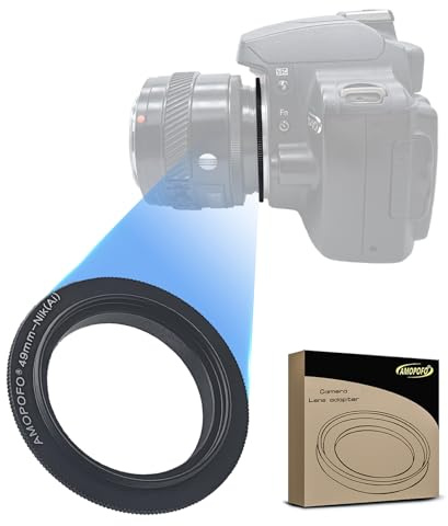49mm retroadapter makro vändbar adapter ring. För Nik-F DSLR-kameror D3400 D500 D5 D7200 D810A D5500 D750 D810 D4S D3300 Df D5300 D610 D7100 D5200 D600