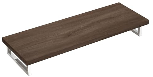 doporro Waschtischplatte für Aufsatzwaschbecken Waschbeckenauflage 50x140cm Waschtischkonsole in Eiche für Waschschalen inkl. Konsolenhalterung