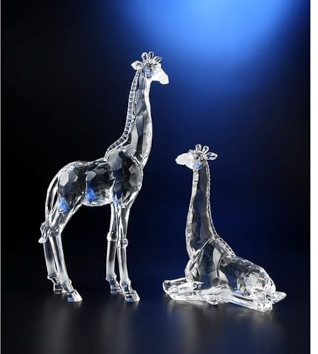 Icy Giftware Diamond Cut Giraffe Figurine Decorations - 15.5 - Set of 2