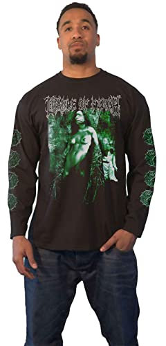 Cradle of Filth T Shirt Graven Sin Band Logo Official Mens Black Long Sleeve S