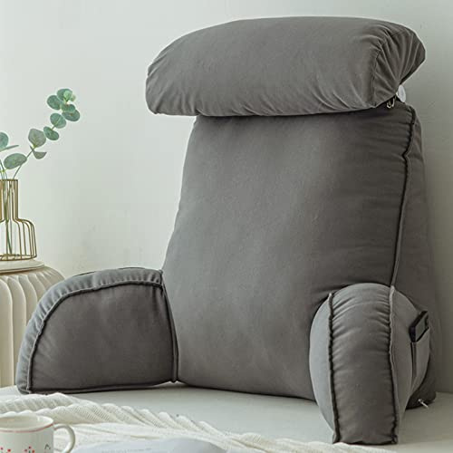 COYEUX Lesekissen,Rückenkissen mit Armlehnen,Rückenkissen für Sofa/Bett,Multifunktionales Kissen,Sitzstützkissen,Zum EntspannenSpielen,Lesen,Fernsehen