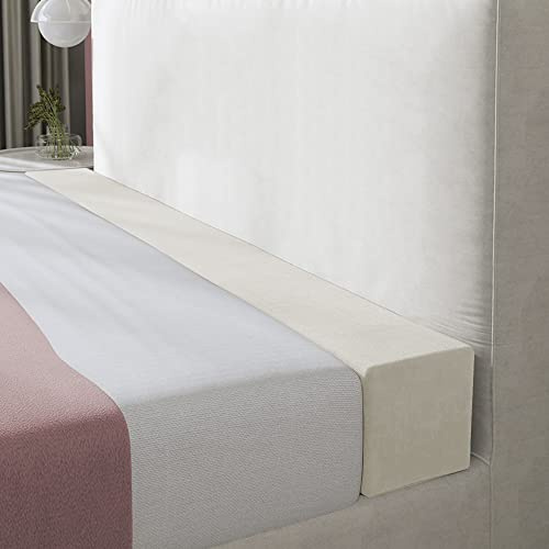 XIEMINLE Bed Mattress Gap Filler, Custom Size Sofa Bolster Armrest Cushion Headboard Pillow Bed Bridge Twin to King Bed, Bolster Pillow for Hotel/Family Gathering,Custom Size,Beige
