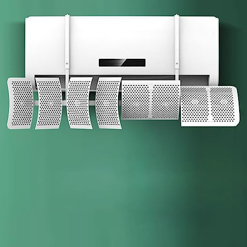 8 Blatt Klimaanlage Anti-Direkt-Blasauslass Baffle Wandmontage Universal-Baumwollfilter