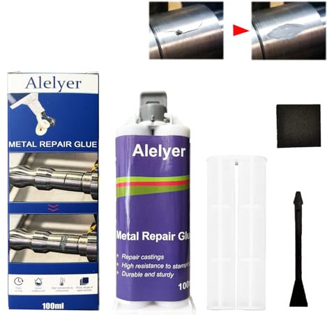 Colle De Réparation Tout Usage,metal Mending Agent,colle Ab Haut Température,metal Repair Glue Pour Réservoirs De Carburant,résistance à La Chaleur Soudure à Froid Pâte De Réparation