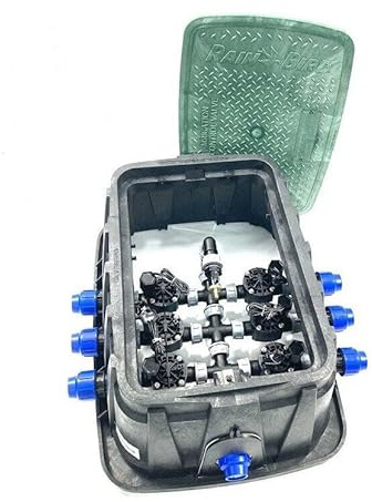 easystart Basic Rain Bird Ventilbox Rohranschlüsse in 32 mm 1 Verteilerbox Verteilerkonstruktion (6 Zonen)