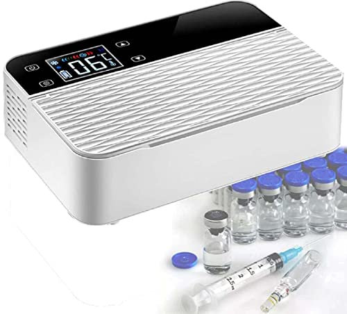 ABBNIA Mini boîte réfrigérée à insuline, réfrigérateur Portable pour médicaments, Batterie 10 200 mAh, pour Voiture, Voyage, Maison, Petit réfrigérateur USB 0 à 8 degrés