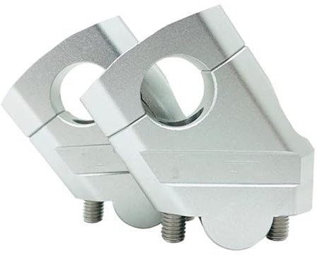Moto Manubrio Riser Per BMW Per R 1200GS Per ADV Per R1200 GS 2004-2012 2008 2009 2010 2011 Manubrio Riser Bar Mount Maniglia Morsetto Rialzi Manubrio(28mm Silver)