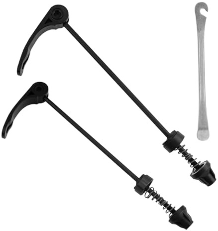 JRSHIRLEYLTD 2 Stück Fahrrad Schnellspanner Fahrrad Vorder und Hinterrad Schnellspanner Quick Release Fahrrad Achsen Set Bicycle Quick Release MTB Schnellspanner mit 1 Reparaturwerkzeug