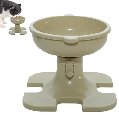 Erhöhter Katzennapf, Erhöhter Katzennapf, Verstellbarer Katzenfutternapf, Kippfreier Katzennapf, Anti-Rutsch-Haustiernapf, Katzennapf für Nackenschutz, Erhöhter Hundenapf, Einstellbare Höhe