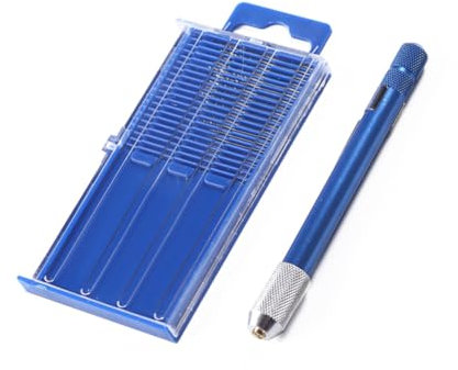 OSALADI 20piezas Taladro De Mano Con Brocas Helicoidales Para Joyería y Artesanía