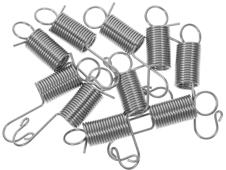 Veemoon 10pcs Galvanized Spring Hooks for Iron Frame Displays Stainless Steel Spring Screws for Versatile Use Easy Installation Advertising Stand Weather-Resistant Design